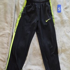 Nike Kids Black and Yellow Joggers